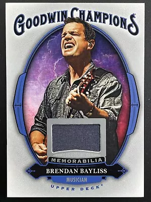 2020 Upper Deck Goodwin Champions Brendan Bayliss Memorabilia #M-BB Musician • $3.97