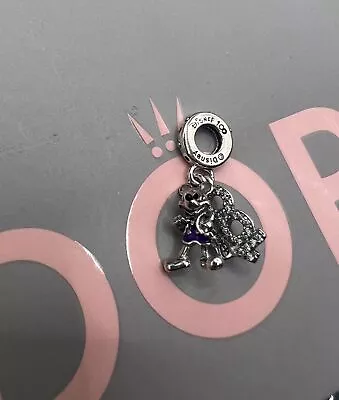 Disney Parks Pandora Disney 100 Years Of Wonder Mickey  Mouse Dangle Charm • £12.95