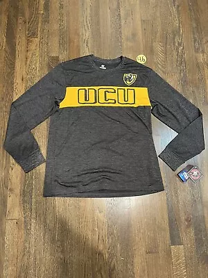 New VCU Rams Shirt Mens Large Gray Long Sleeve Pocket Crew Neck Virginia NCAA • $15.99