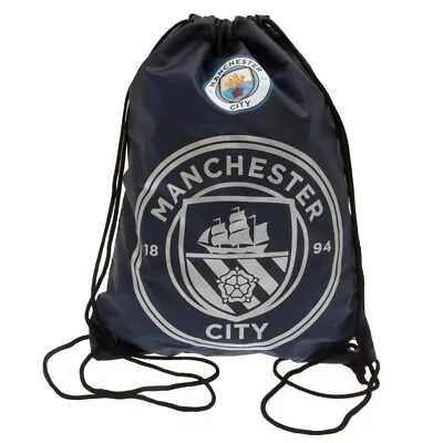 Manchester City F.C. Gym Bag Gym Sack Pe Bag Drawstring Sports Bag React • £10.25