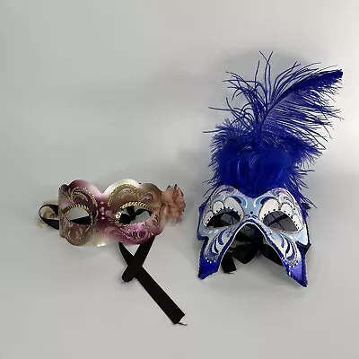 Pier One Eye Mask Masquerade La Maschera Mardi Gras! Brand New Lot Of 2 • $31.49