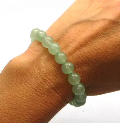 $6.99 • Buy Green Aventurine Crystal Polished Beaded Bracelet 18 Grams Brazil