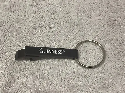 Guinness Irish Stout Black Metal Key Chain Bottle Opener We Large Ring • $6.95