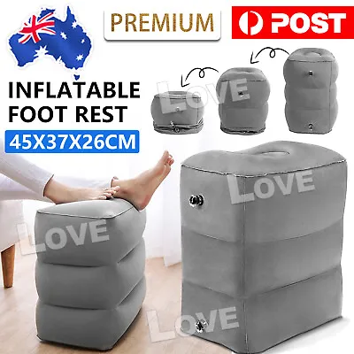 $16.95 • Buy Inflatable Foot Rest Travel Air Pillow Cushion Office Home Leg Footrest Relax AU