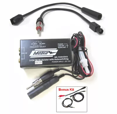 FM Stereo Modulator MP3 / DVD / 3.5/ RCA With Car Antenna Adapter Set All U Need • $9.99