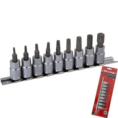 Neilsen 9pc Male Torx Bit Star Socket Set T10 -T55 Trx 3/8  Drive Sockets • $11.19