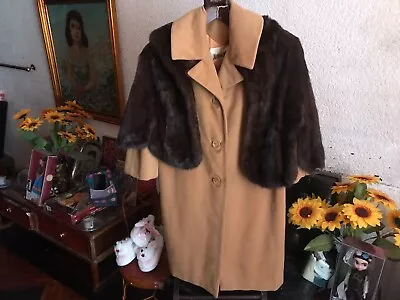Neiman Marcus  Coat Vintage 100 % Vicunaand 38 Coats Mimk.fox  Raccon • $15999
