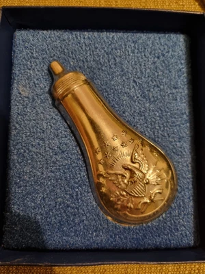 £10 • Buy POWDER SPIRITS FLASK  English Pewter Travel Gift Pistol Sheffield England 