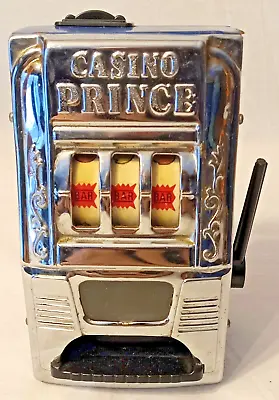 VINTAGE Waco Casino Prince Slot Metal Machine Bank Works Japan Coin Window • $17.99