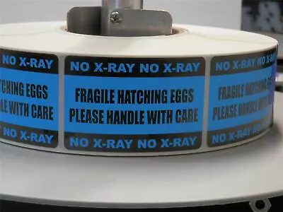 250 Labels HATCHING EGGS FRAGILE HANDLE WITH CARE NO X-RAY Sticker Fluor Blue  • $19.10