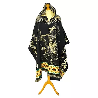 Alpaca Poncho Super Soft Light And Warm 100% Wool Large • $97.42