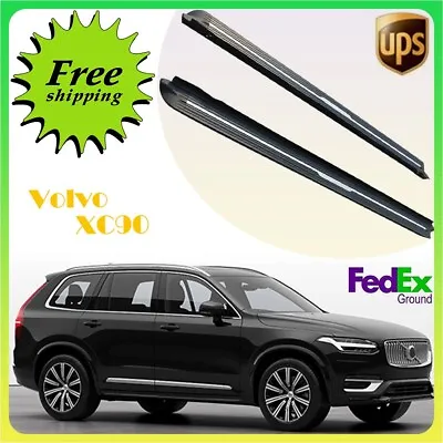 Fits Volvo XC90 2015-2024 2PCS Fixed Running Board Side Step Pedal Nerf Bar • $398.52