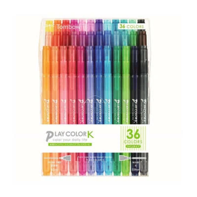 $86 • Buy Tombow Play Color K Twintone Double-sided Marker Set - 0.3 Mm/0.8 Mm - 36 Color