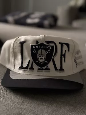 Vintage Los Angeles Raiders Football Eastport Snapback Cap Hat - NWT • $100