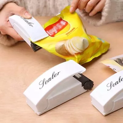 Plastic Heat Bag Sealer Food Packaging Sealing Portable Machine Snack Bag Sealin • $12.99