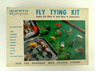 Vintage Worth Fishing Tackle Fly Tying Kit  #ft-1 Vintage Fly Fishing Gear • $23