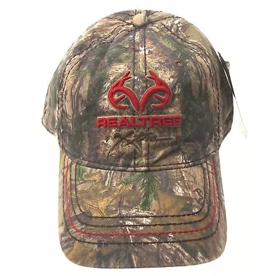 Realtree Xtra Camo Baseball Cap Hat Red Antler Logo Stretch Fit L XL Camouflage • $13.94