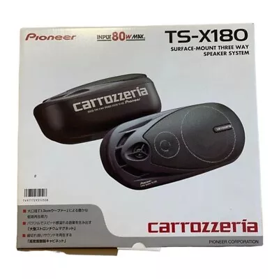 Pioneer Carrozzeria TS-X180 BOX Car Speaker Parts Entertainment 3 Way Black NEW • $195.59