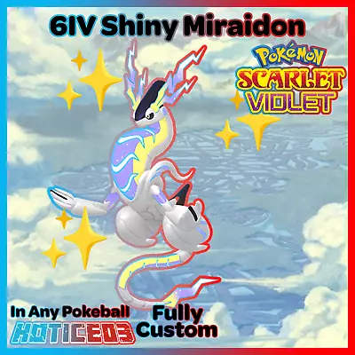 ✨Shiny Miraidon 6IV✨ Pokemon Scarlet & Violet 🚀Fast Home Transfer🚀 • $4.99