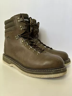 Simms Freestone Men’s Size 14 Felt Soled Wading Fly Fishing Brown Boots • $74