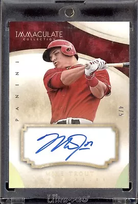 Mike Trout 2014 Panini Immaculate Collection #17 On Card Autograph Auto Gold /5  • $0.99