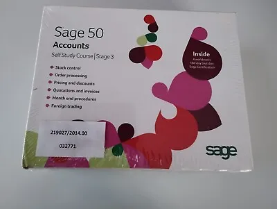 Sage 50 Accounts Stage 3 Self Study Course 4 Books + CD * • £15.99