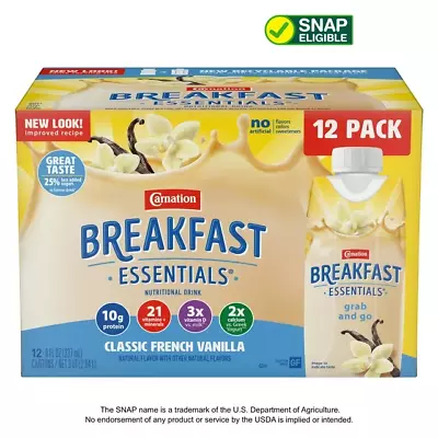 Carnation Breakfast Essentials Nutritional Drink Classic French Vanilla • $9.99