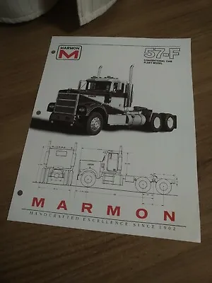 Marmon 1983 57-F Truck Original Standard Specifications Page Brochure  • $58.29