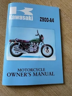 Kawasaki Z9000-A4 Owners Manual - Reproduction • £9