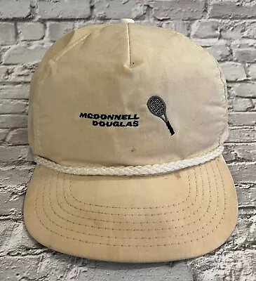 Vintage McDonnell Douglas Tennis Logo Snapback Baseball Cap Hat Made In USA • $29.99