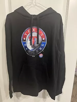 Men's Black Texas Rangers Logo Hoodie Size Large • $30