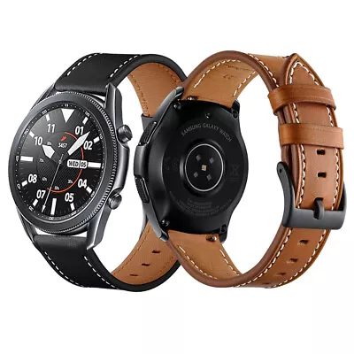 Genuine Leather Band Strap For Samsung Galaxy Watch3 41mm/45mm Watch 42mm/46mm • $12.95