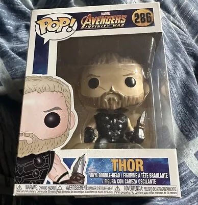 Funko Pop Avengers Thor 286 Bobble-head Vinyl Figure • £0.99