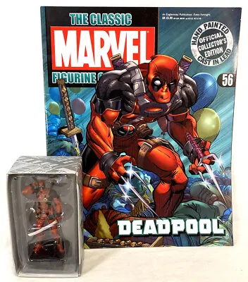 Eaglemoss Classic Marvel Figurine Collection Magazine 56 DEADPOOL Lead Figure • $29.95