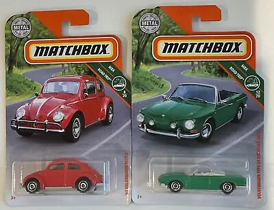 Matchbox Vw Beetle & Vw Type 34 Karmann Ghia • $7.88