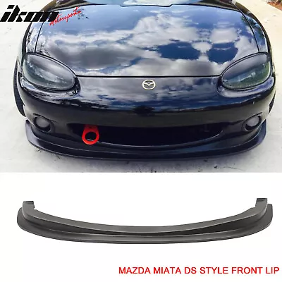 Fits 99-00 Mazda Miata MX-5 DS Style Front Bumper Lip PU Spoiler Splitter Kit • $119.58