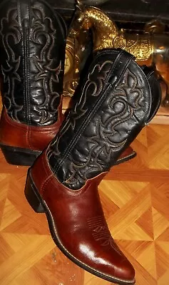 Laredo Cowboy Boots Laredo Pull ON Cowboy Boots Laredo Ropers Boots 9 • $29.99