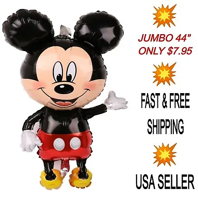 Mickey Minnie Mouse Balloon Jumbo 44  Set For Birthday Foil Balloon Party Decor • $34.99