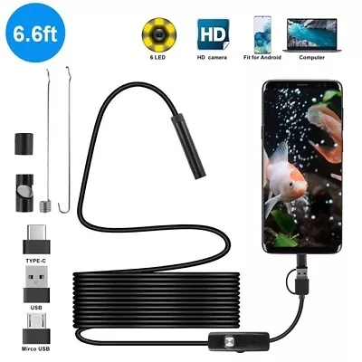 Pipe Inspection Camera Endoscope Video Sewer Drain Cleaner Waterproof Snake USB • $18.99