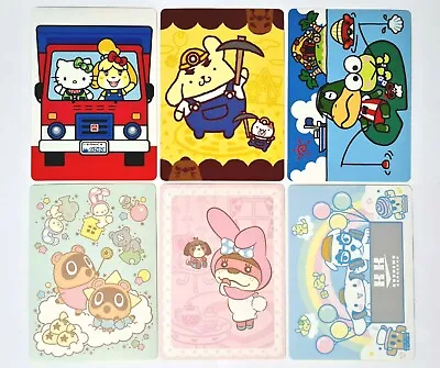 Animal Crossing Amiibo Sanrio All 6 Stickers Official Japan • $15