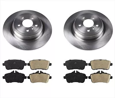 Rr Disc Brake Rotors Brake Pads Fits For 12-15 Mercedes ML350 No AMG No Drilled • $158