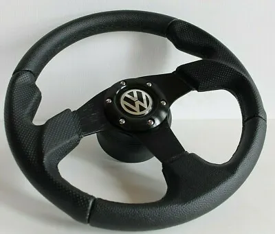 Steering Wheel Fits For VW Golf Jetta Scirocco Mk1 Mk2 Perforated Leather 77-88 • $177.38