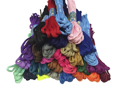 Sports Running Oval Shoe Laces Shoelaces - Multiple Colours - Free Uk P&p! • £3.19