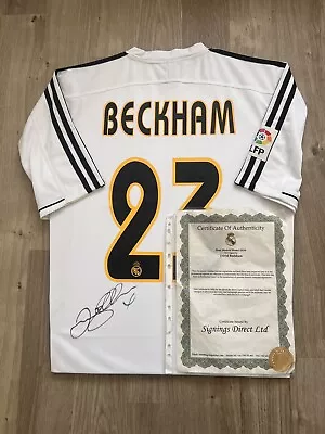 David Beckham #23 Real Madrid 2003/05 Football Shirt Hand Signed With COA • £249.99