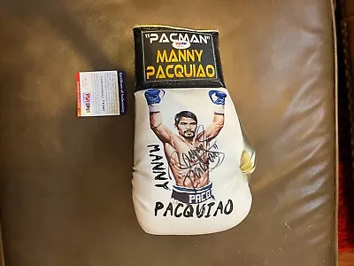 MANNY PACQUIAO Pacman Signed Rare Glove PSA • $499