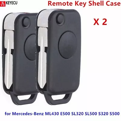 2 X For Mercedes-Benz ML430 E500 SL320 SL500 S320 S500 Remote Key Shell Case • $12.86