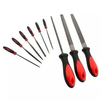 ABN Small File Set For Metal Work - 9 Piece Hand Deburring Small Wood File Set • $16.02