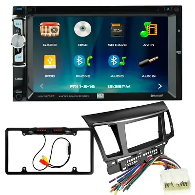 For Mitsubishi 2008-2017 Lancer XDVD276BT Car Stereo Double DIN Dash Kit And Cam • $164.99