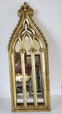 Gothic Gilt Chirch Window Mirror • $499