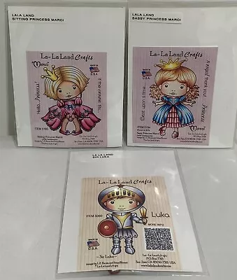 La La Land Crafts PRINCESS MARCI Sitting Sassy Sir Luka Girl Rubber Stamps Lot • $44.99